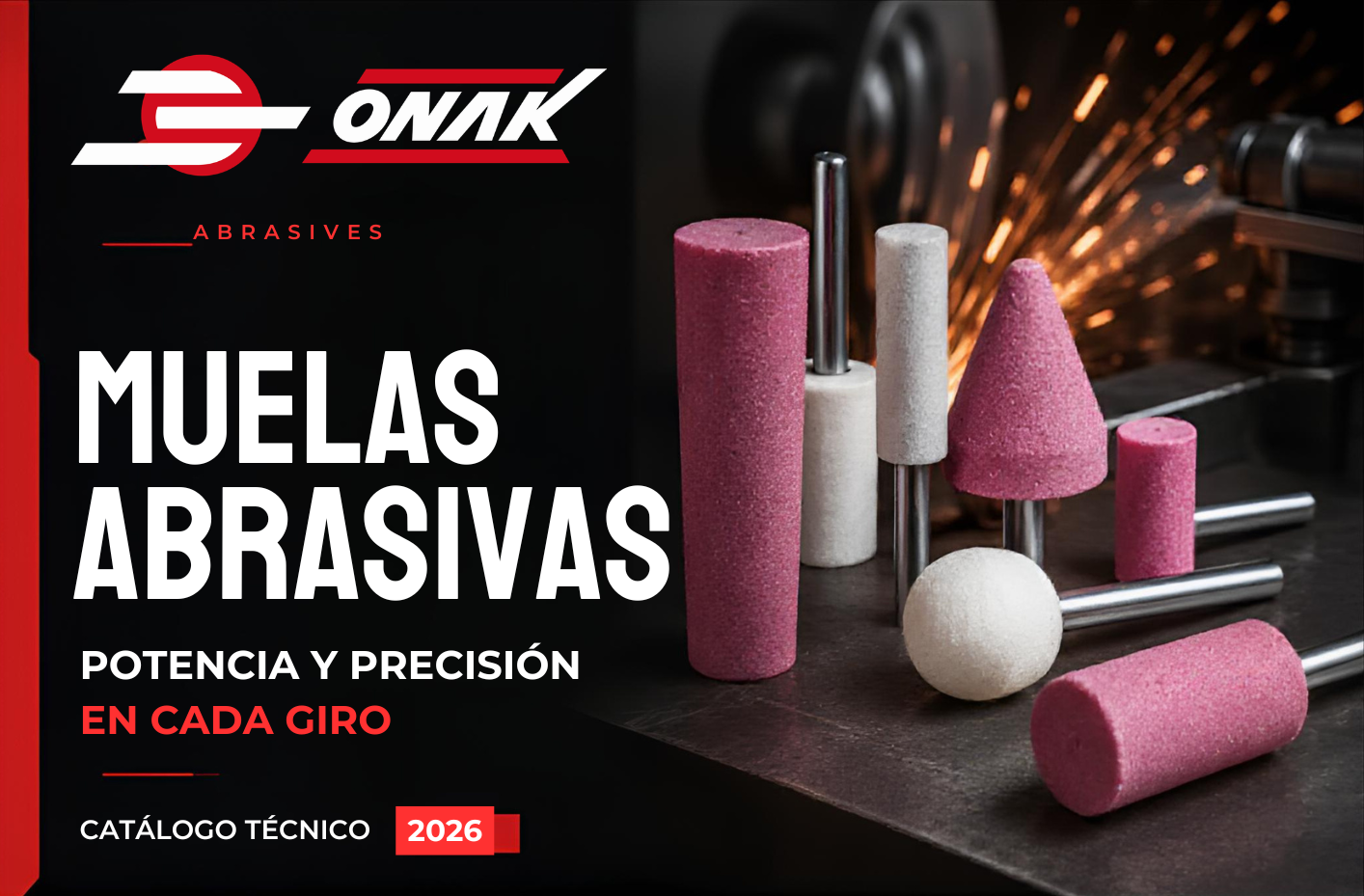 Catálogo de muelas abrasivas con vástago ONAK